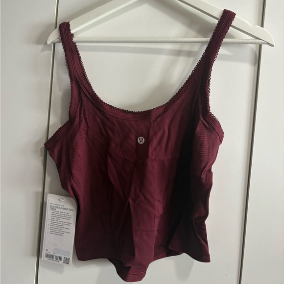 lulu nulu ribbed crop tank top heart - Picture 3 of 8